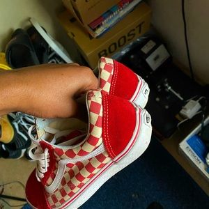 Red OldSkool Vans